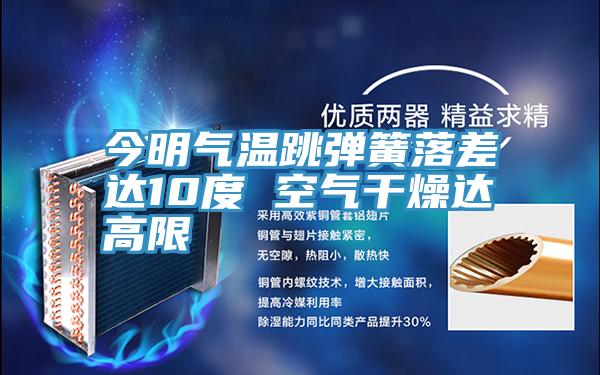 今明氣溫跳彈簧落差達(dá)10度 空氣干燥達(dá)高限