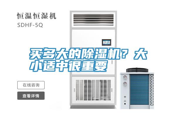 買多大的除濕機?大小適中很重要