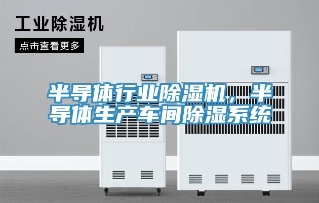 半導(dǎo)體行業(yè)除濕機，半導(dǎo)體生產(chǎn)車間除濕系統(tǒng)