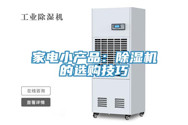 家電小產品:除濕機的選購技巧