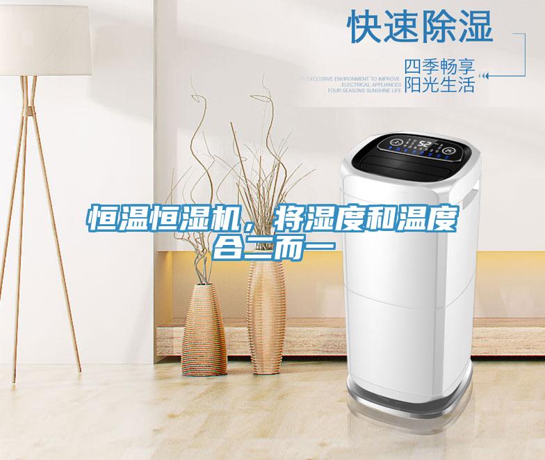 恒溫恒濕機，將濕度和溫度合二而一