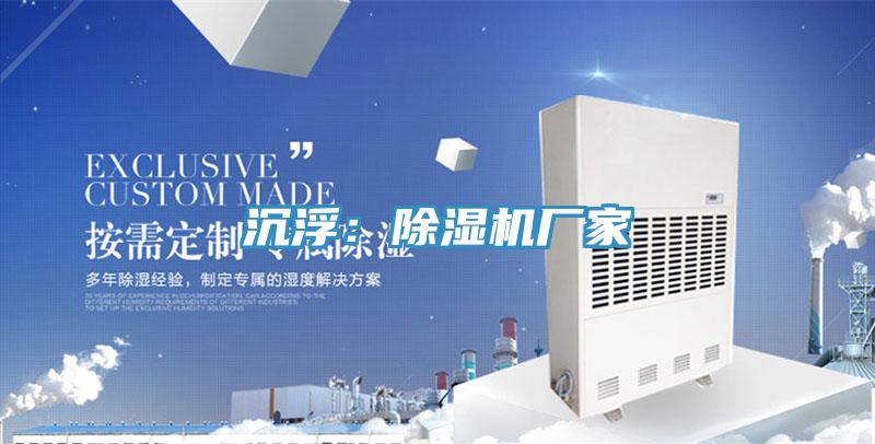 沉浮：除濕機廠家