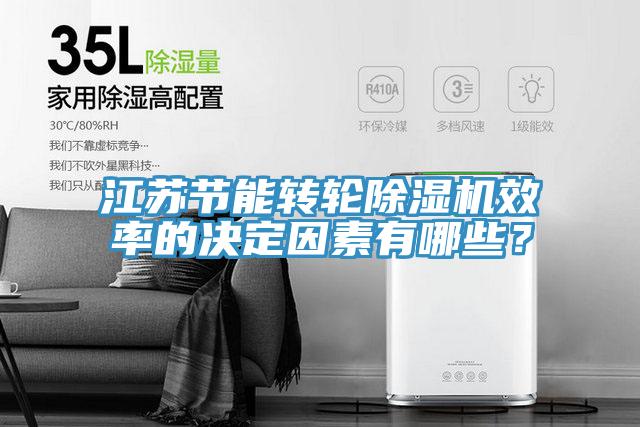 江蘇節能轉輪除濕機效率的決定因素有哪些？