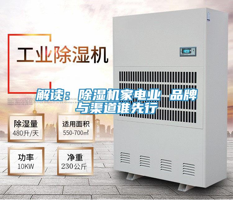 解讀：除濕機家電業 品牌與渠道誰先行