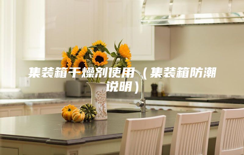 集裝箱干燥劑使用(集裝箱防潮說明)